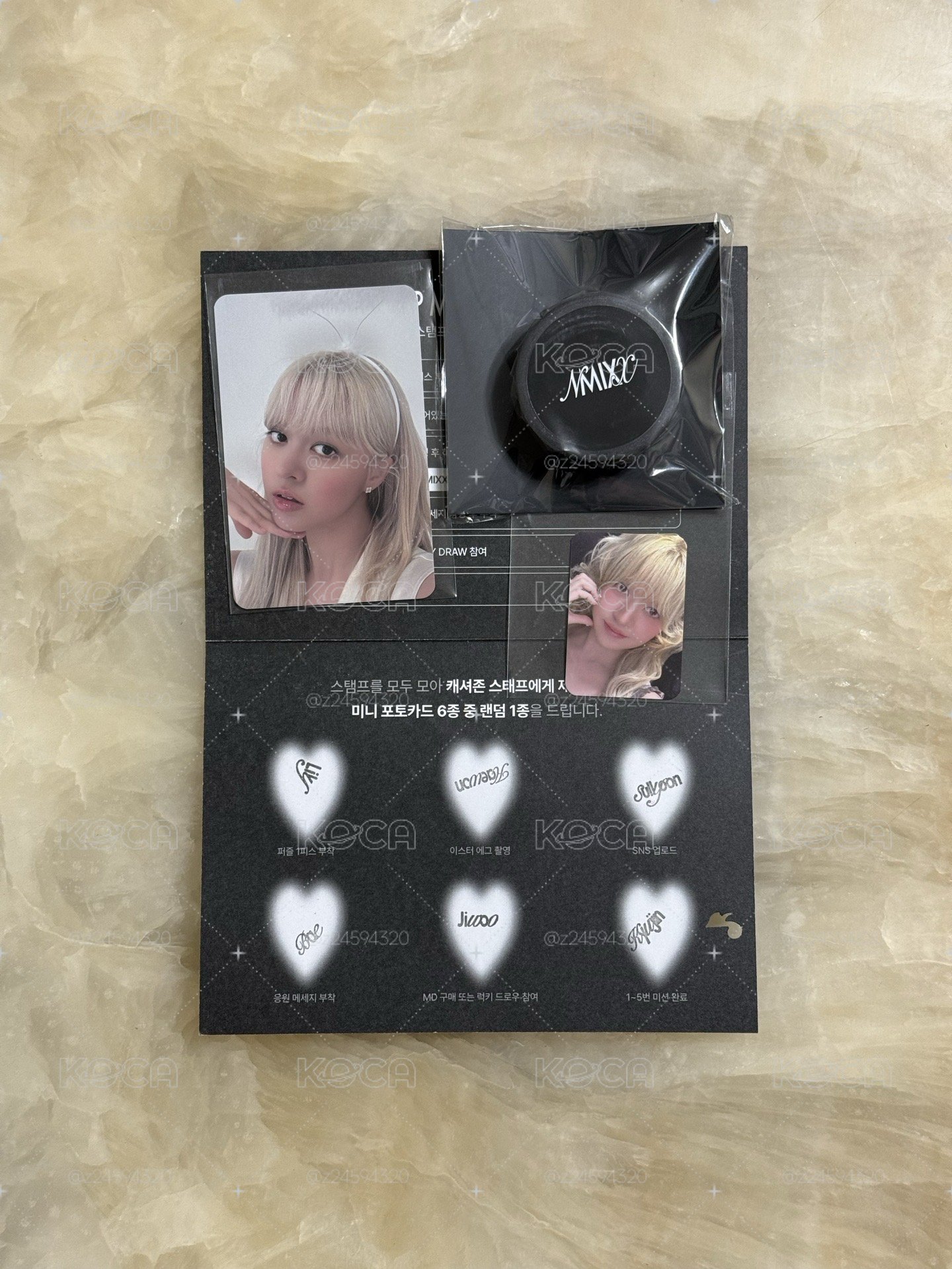 NMIXX 快閃店 莉任務卡 滿額卡 紙膠帶