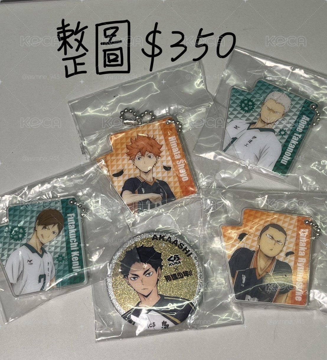 整圖不拆 徽章+吊飾✨