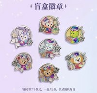 香港迪士尼樂園達菲與好友20週年奇妙派對 盲盒 徽章 