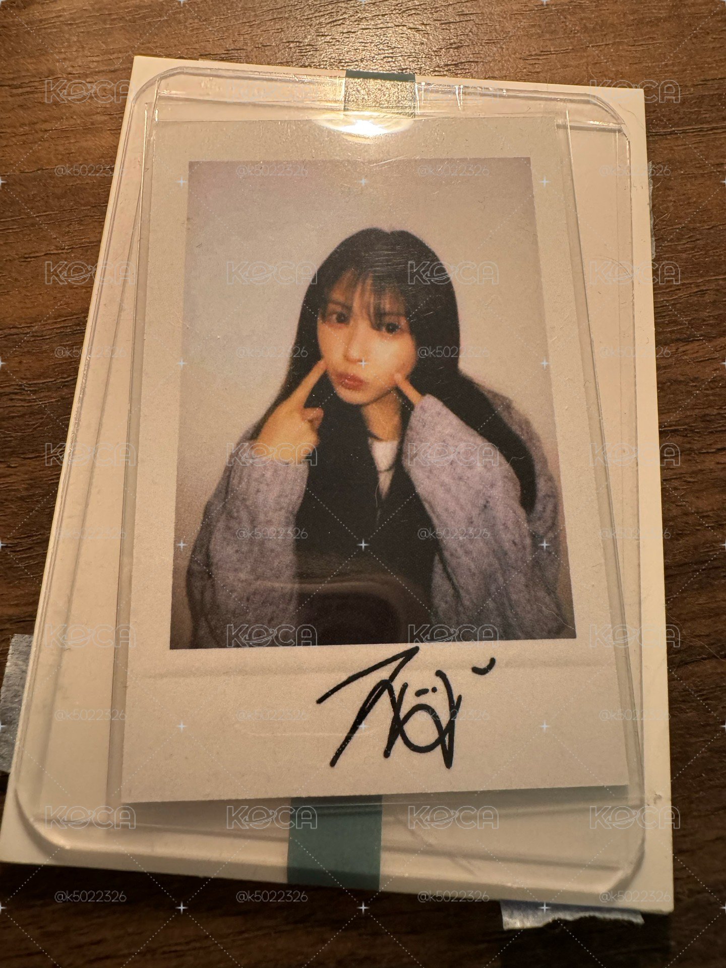 Jiwoo 正規一 am 2.0 幸運卡 拍立得
