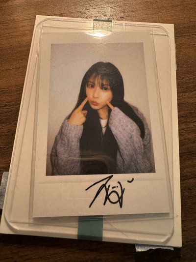 Jiwoo 正規一 am 2.0 幸運卡 拍立得