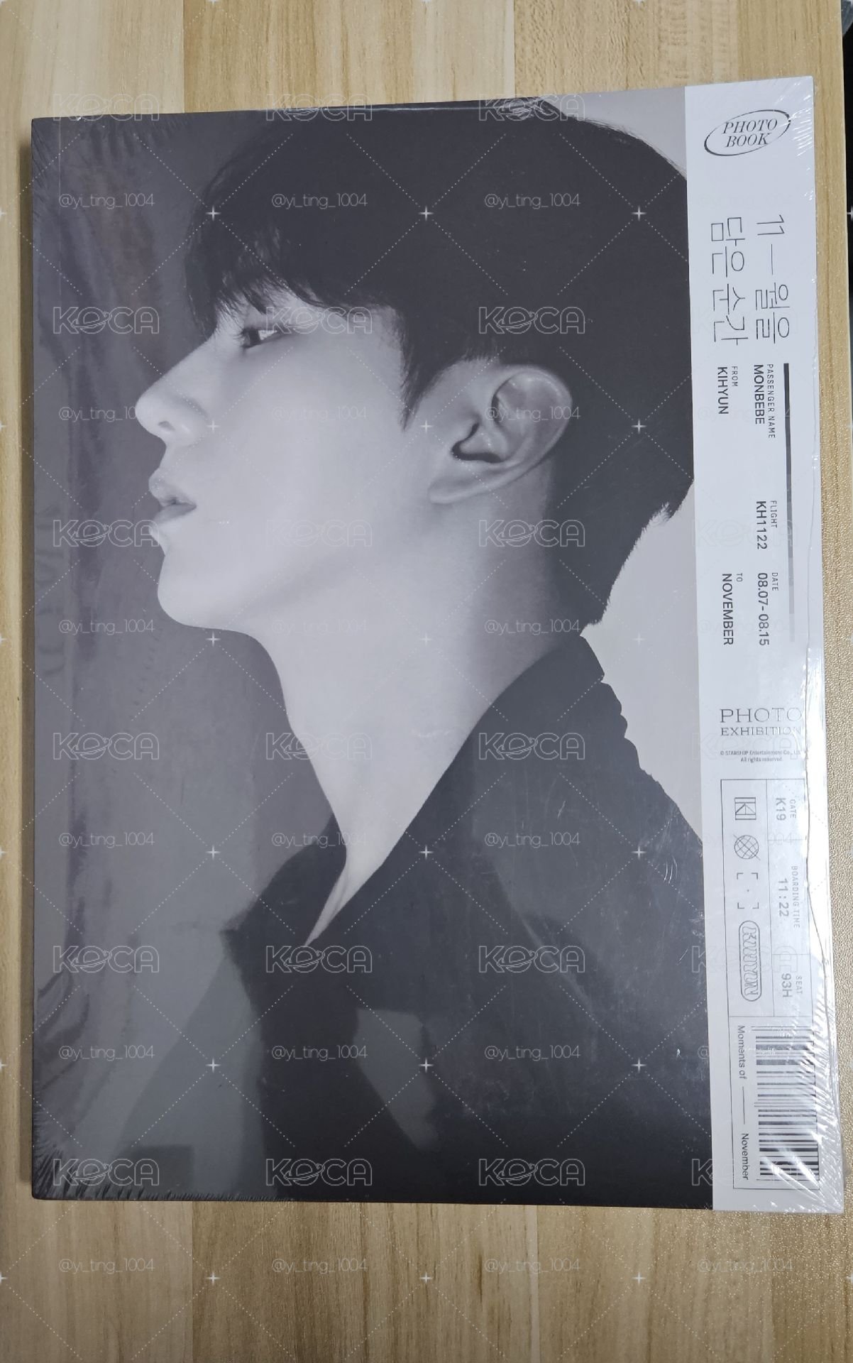 MONSTA X 基賢 基現 Kihyun 寫真書 11月的瞬間 Moments of November