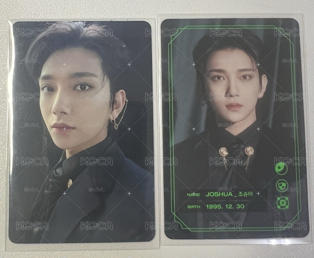 seventeen 洪知秀 七期會員禮卡 joshua