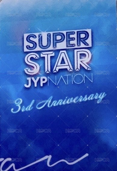 日本三週年紀念 JYP JAPAN SSJ 3rd Anniversary 遊戲卡 三星 背面