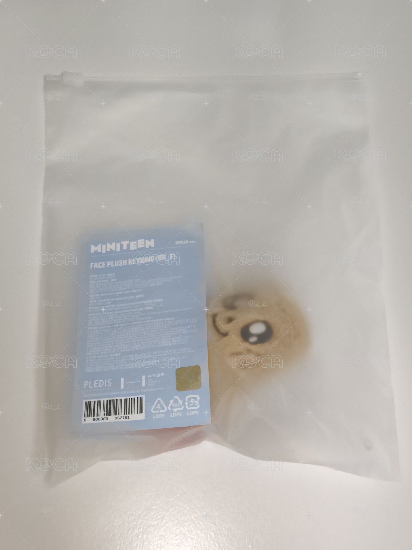 PPYOPULI/KIMJA FACE PLUSH KEYRING 