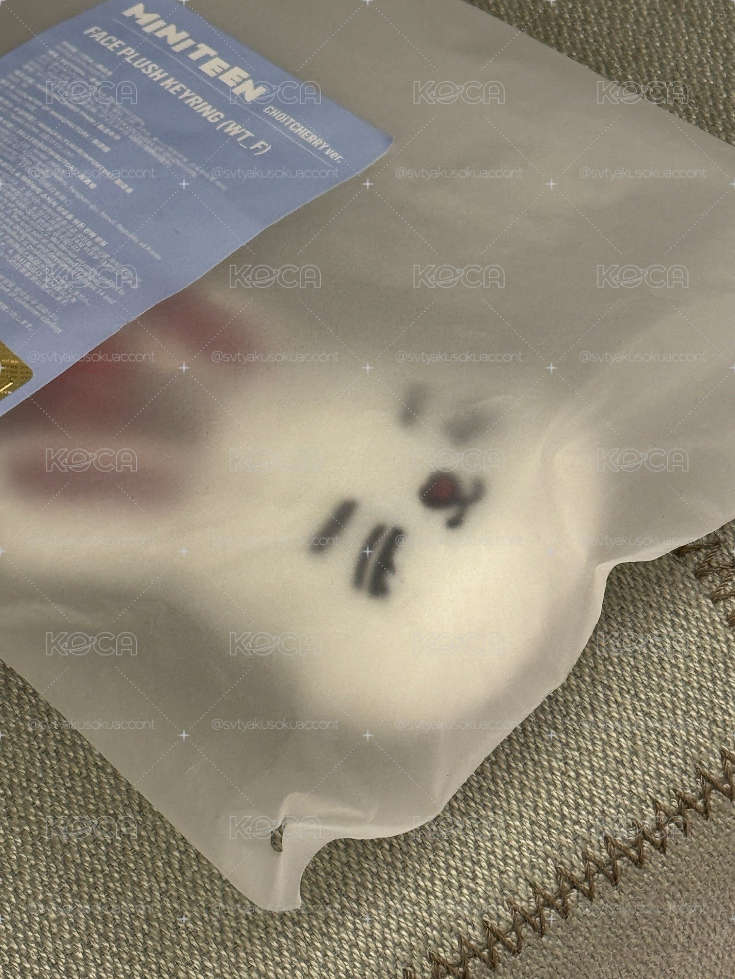 Miniteen 崔櫻桃大頭 Choitcherry Face Plush Keyring 