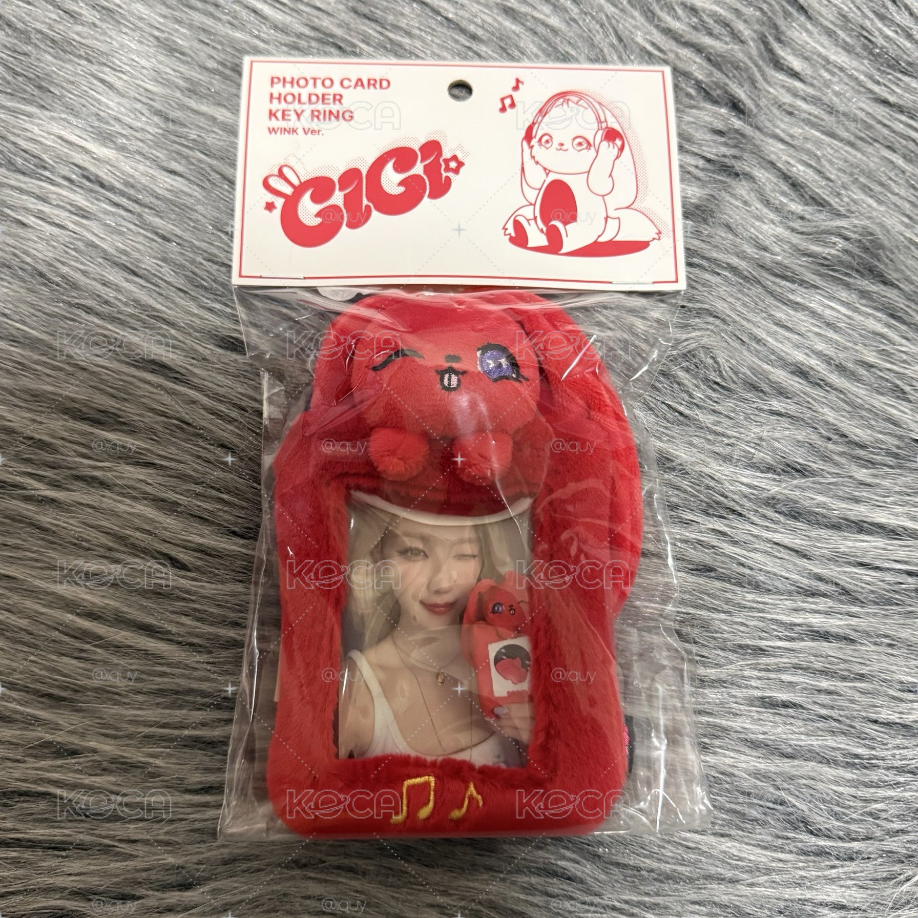 M.O.快閃 絨毛卡套(GIGI眨眼款)
