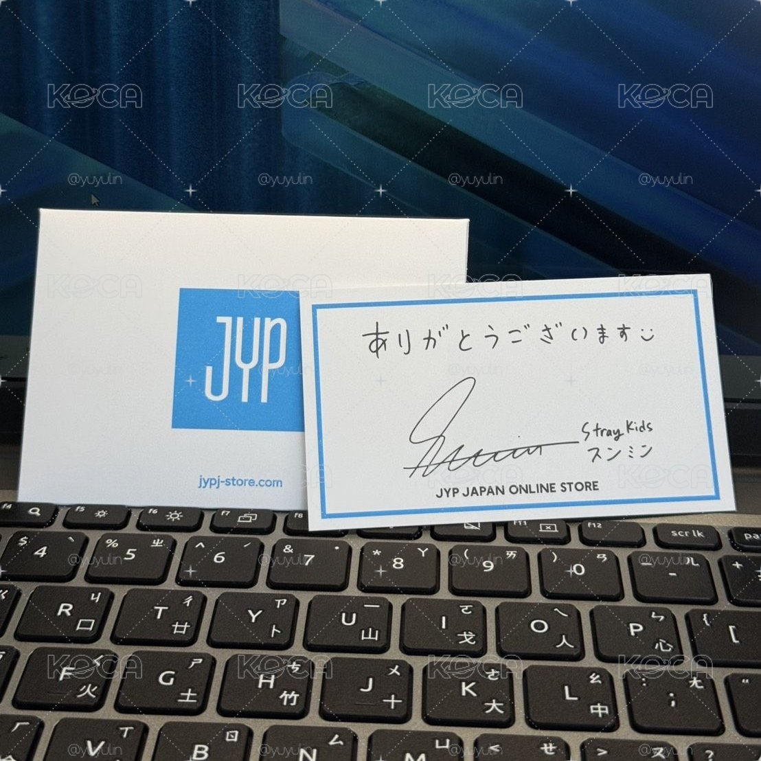 迷孩 JYP JP 昇玟感謝卡