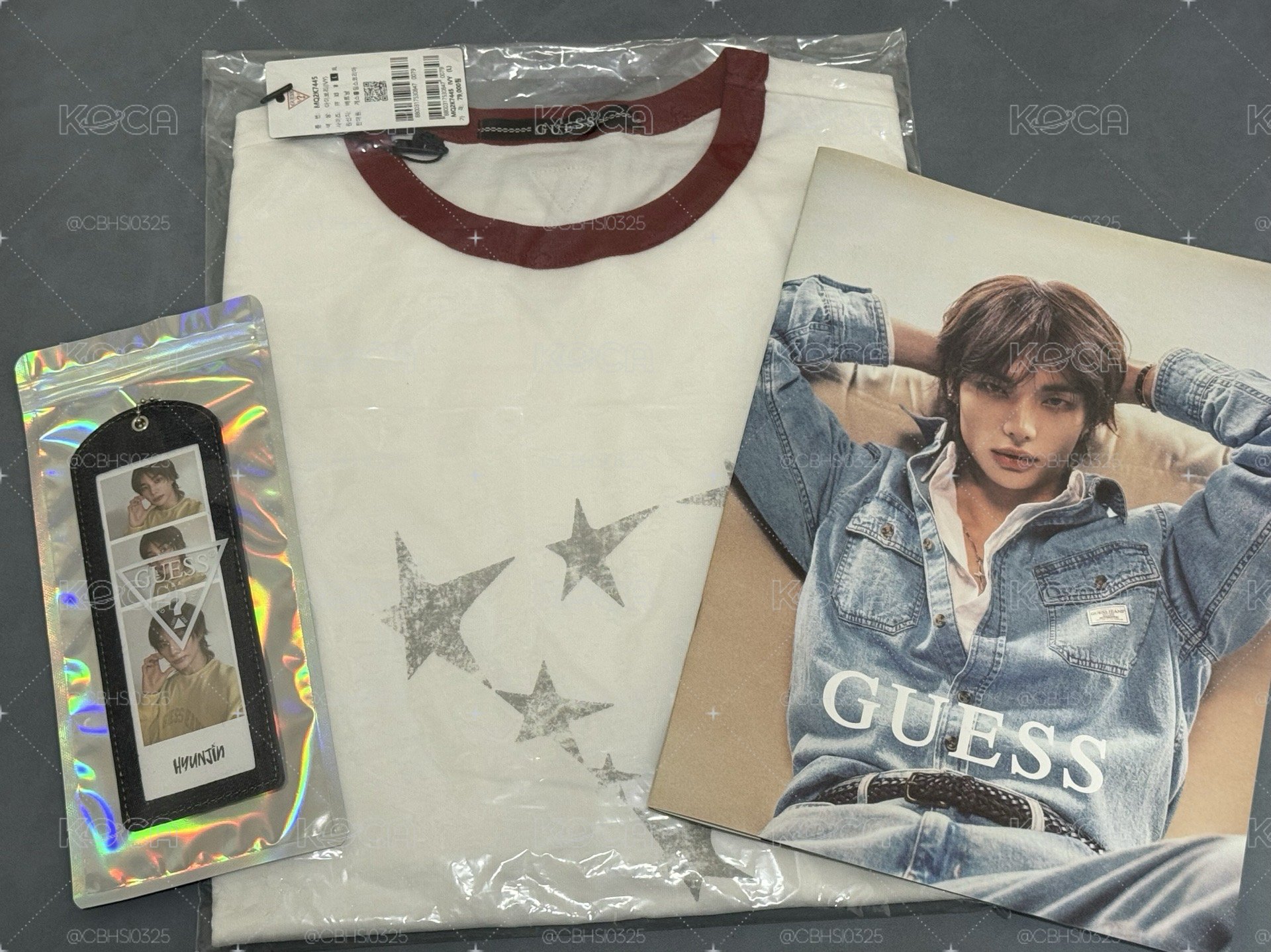 鉉辰GUESS同款星星上衣（含贈品三件套）