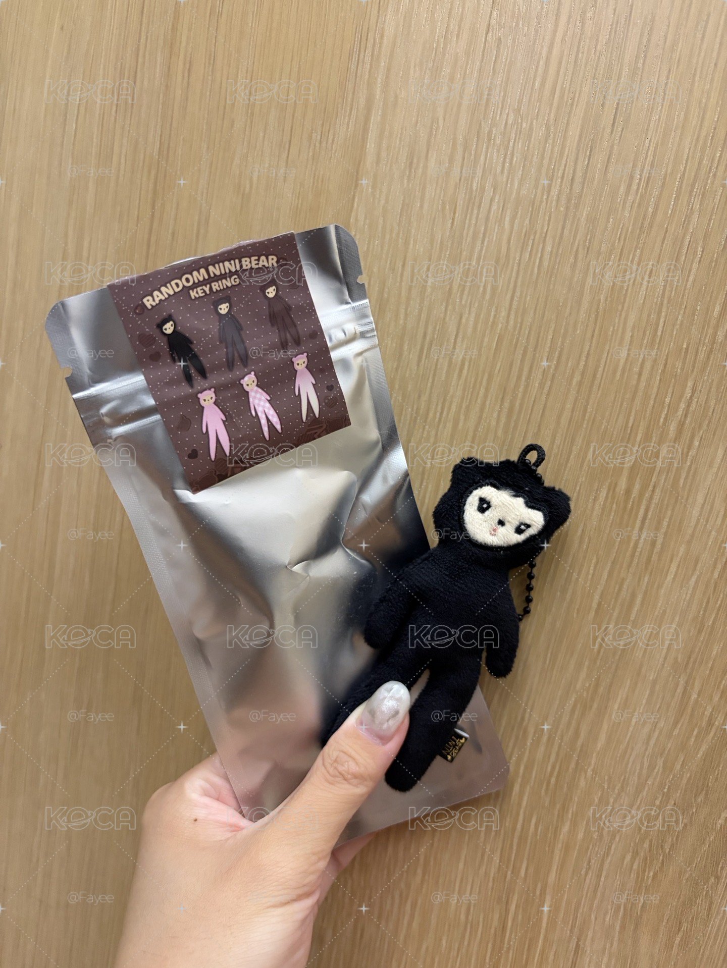 長腿妮妮吊飾（黑色）