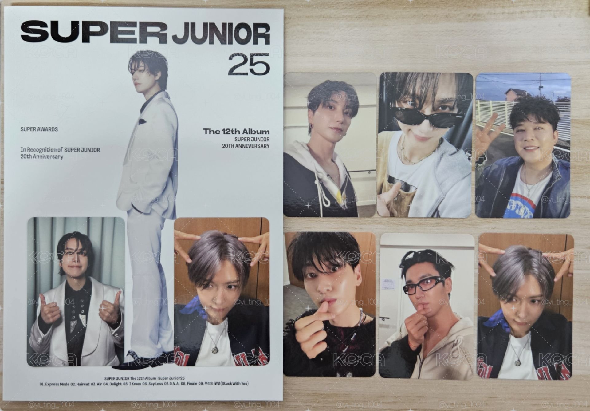 Super Junior 第12張正規專輯 SUPER JUNIOR 25 Photobook版 全專 專卡 小卡