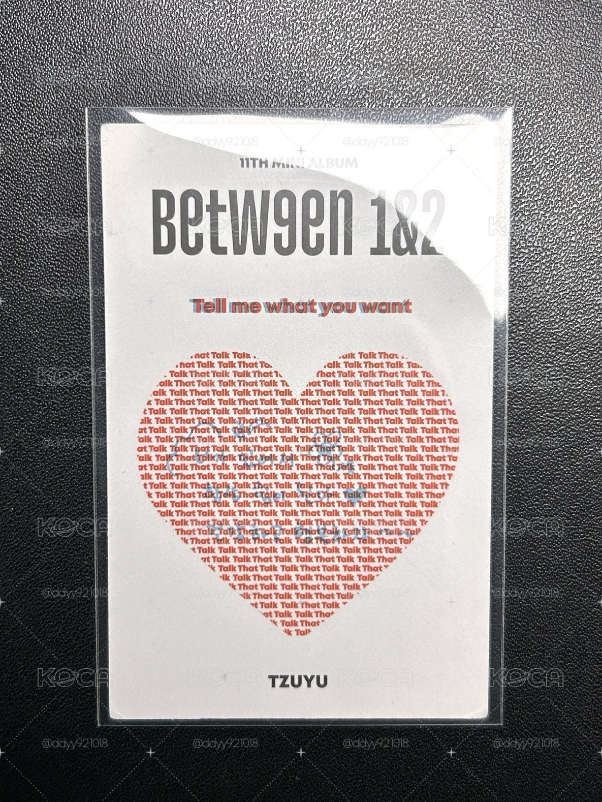子瑜 BETWEEN 1&2 留言卡