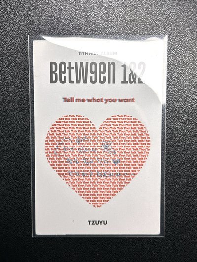 子瑜 BETWEEN 1&2 留言卡