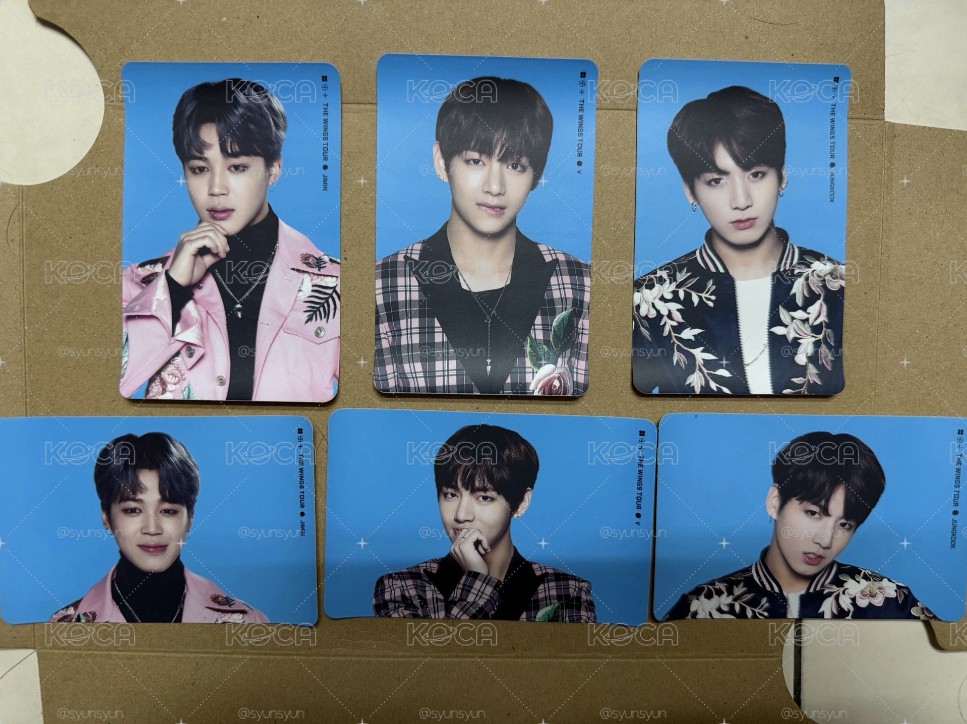 BTS 防彈少年團 The wings tour貼紙組