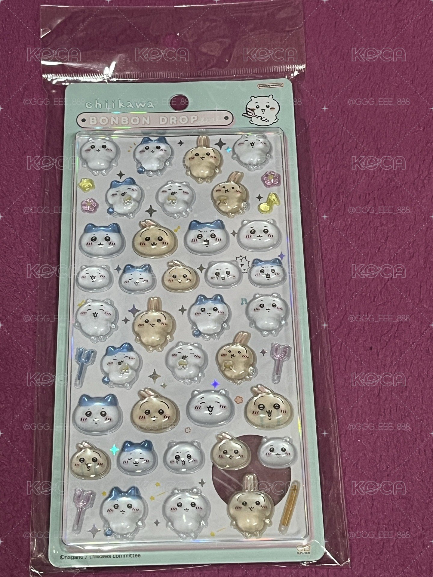 吉伊卡哇 水晶貼紙 三小隻