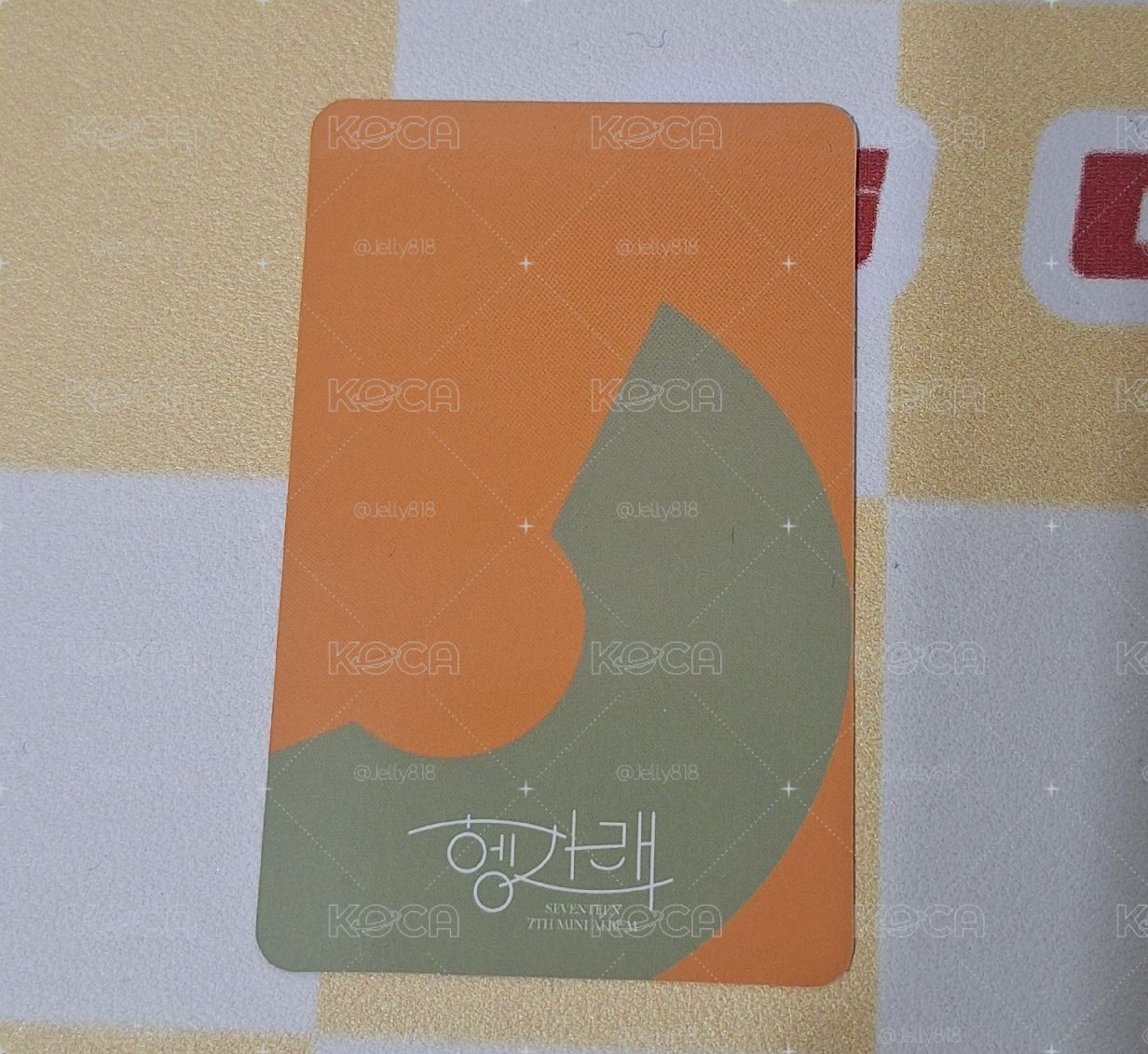 SEVENTEEN Woozi 李知勳 迷七專輯小卡