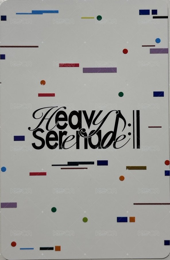 Heavy Serenade POCAALBUM Ver. 自拍 專輯卡  背面