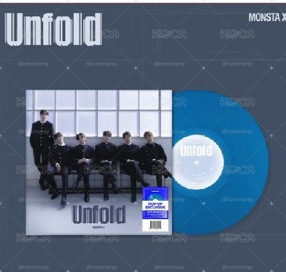預購 全新未拆 Monsta x unfold vinyl LP 藍色