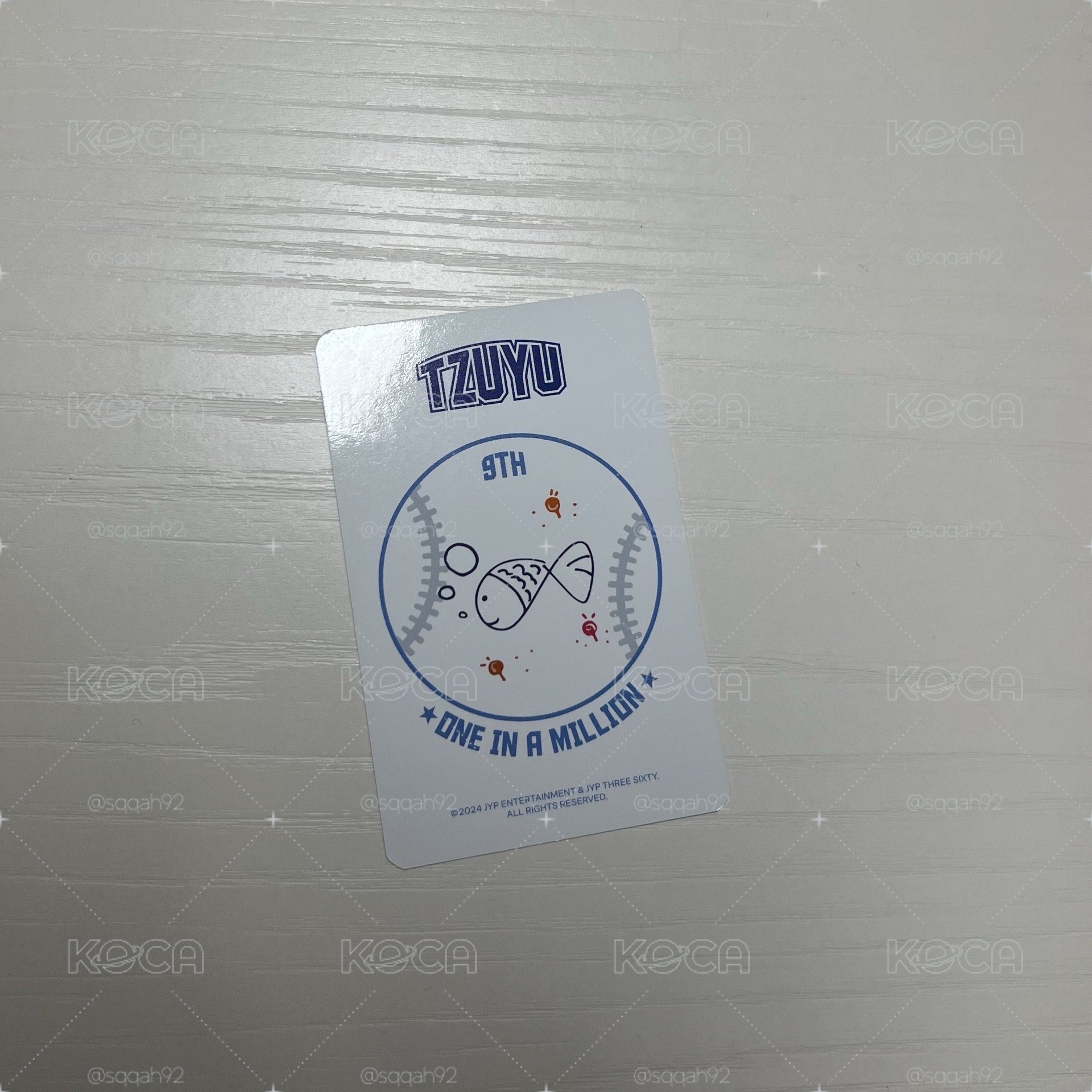 TWICE 九週年棒球卡 子瑜 