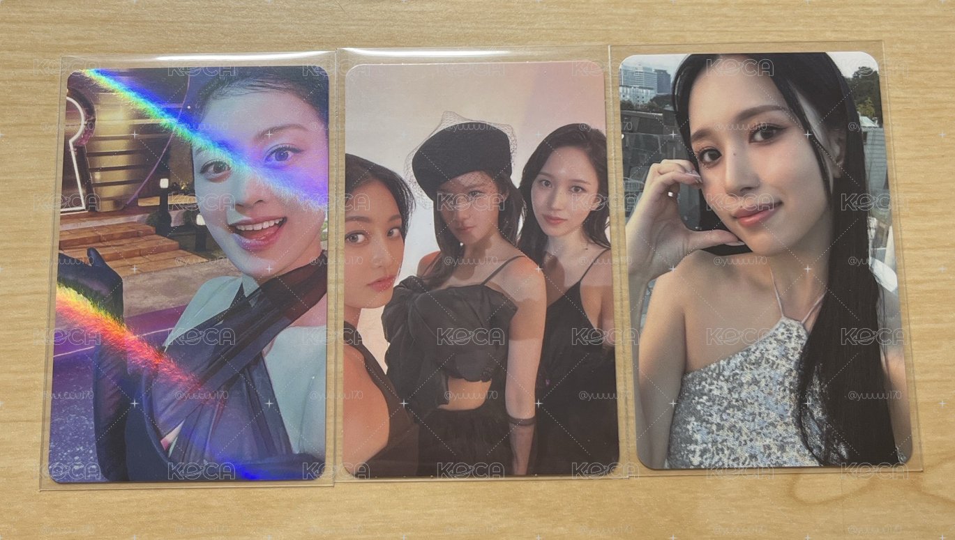 TWICE JIHYO朴志效 MINA名井南 SANA湊崎紗夏 專卡 特典卡