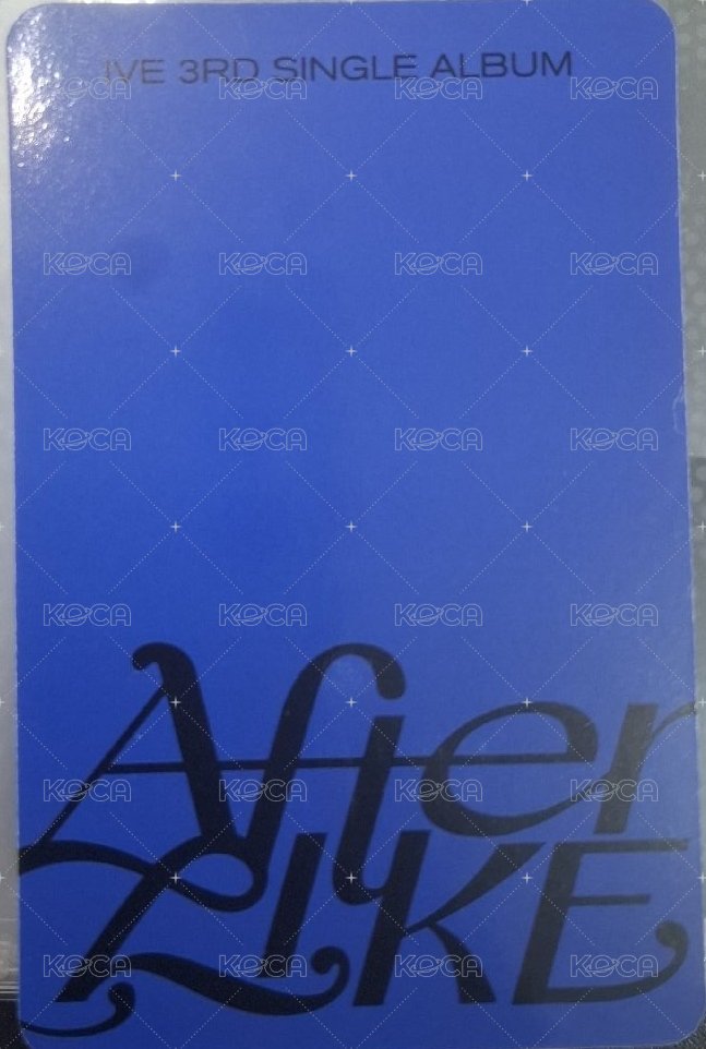 After LIKE 星船 jc 6+3 特典卡  背面