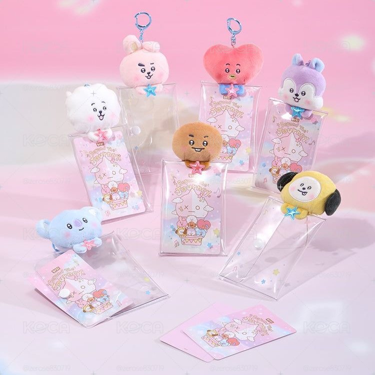 BT21 BEYOND THE JOURNEY 透明包毛絨吊飾