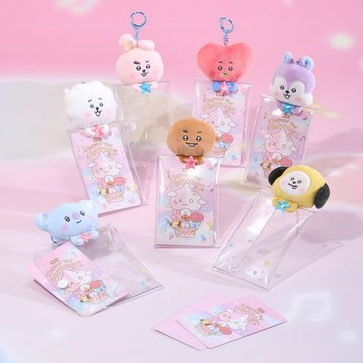 BT21 BEYOND THE JOURNEY 透明包毛絨吊飾