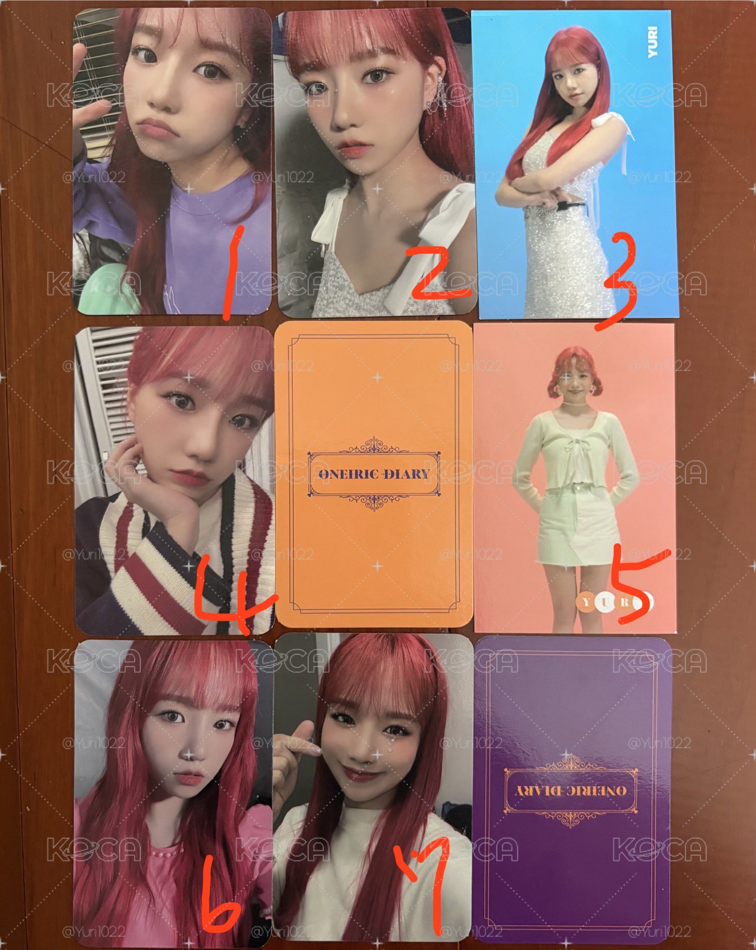 柔理 IZ*ONE 時期 Oneiric Diary 專輯卡 
