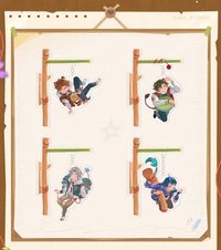 萌獸在校生 心動絨絨側吸鞦韆立牌