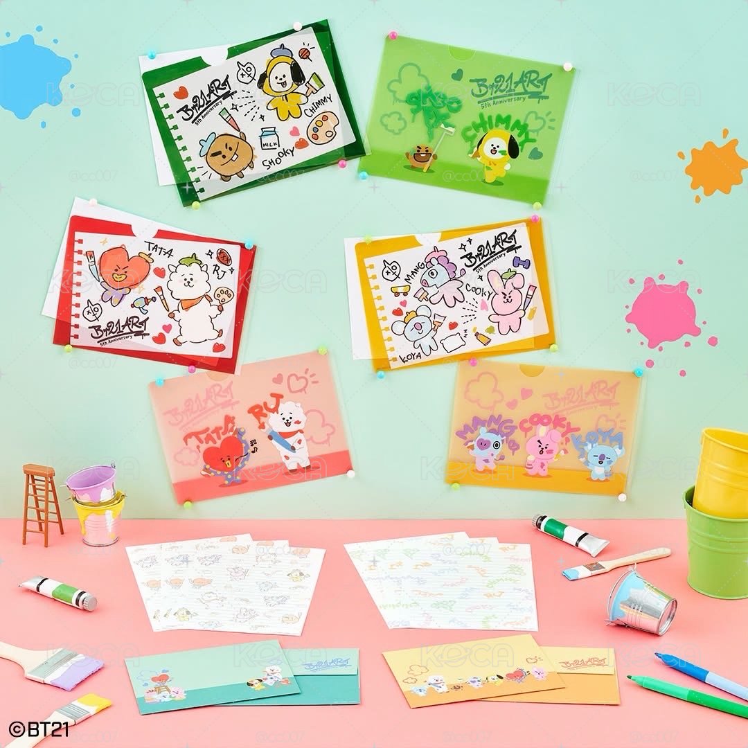 BT21 一番賞 ART 文件夾信封組合