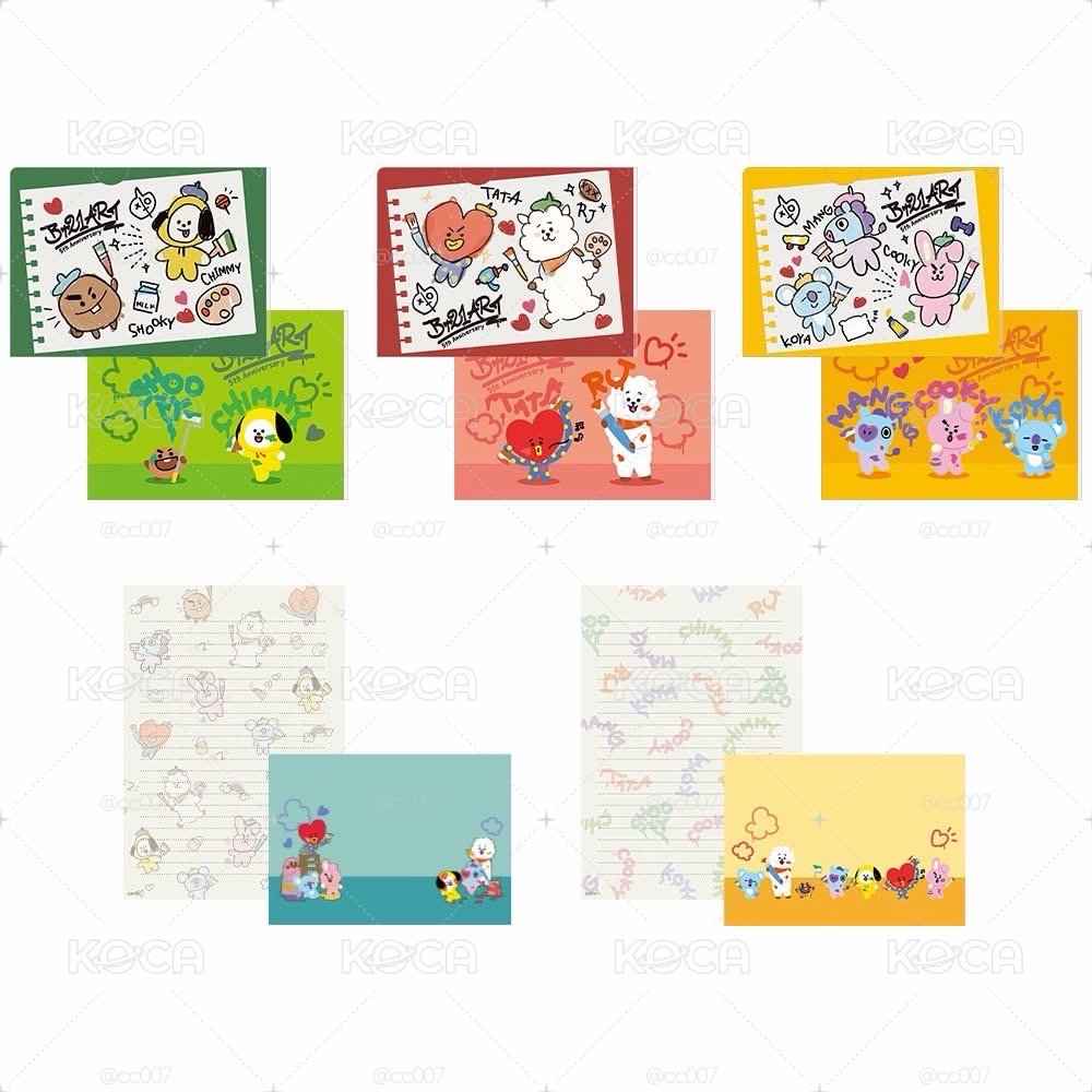 BT21 一番賞 ART 文件夾信封組合