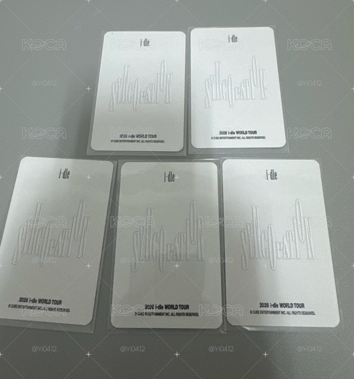 idle 26年世巡周邊卡