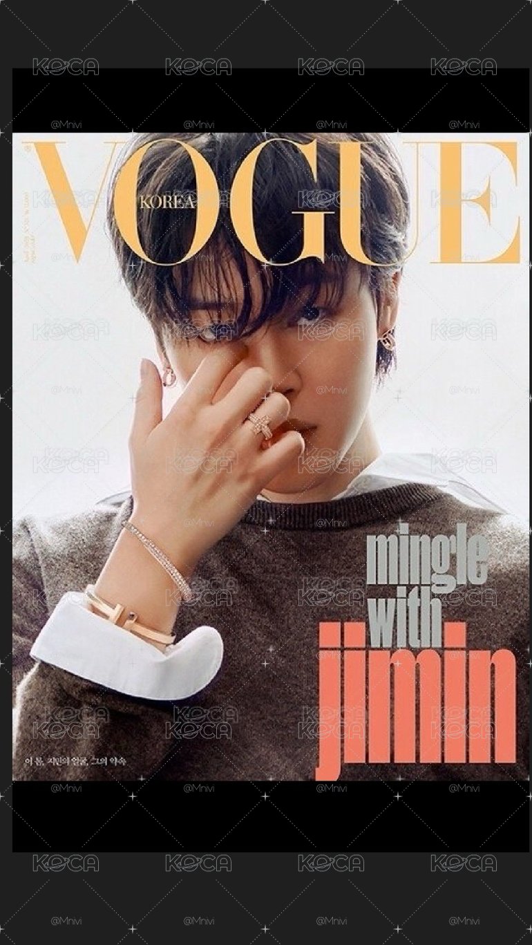 jimin VOGUE KR APR2023 雜誌 C版
