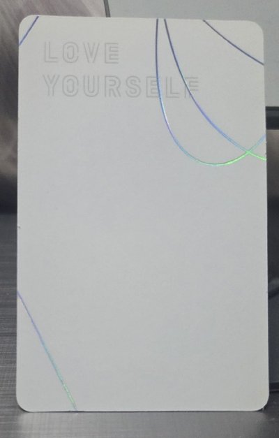 BTS Love Yourself 專輯小卡-金南俊RM