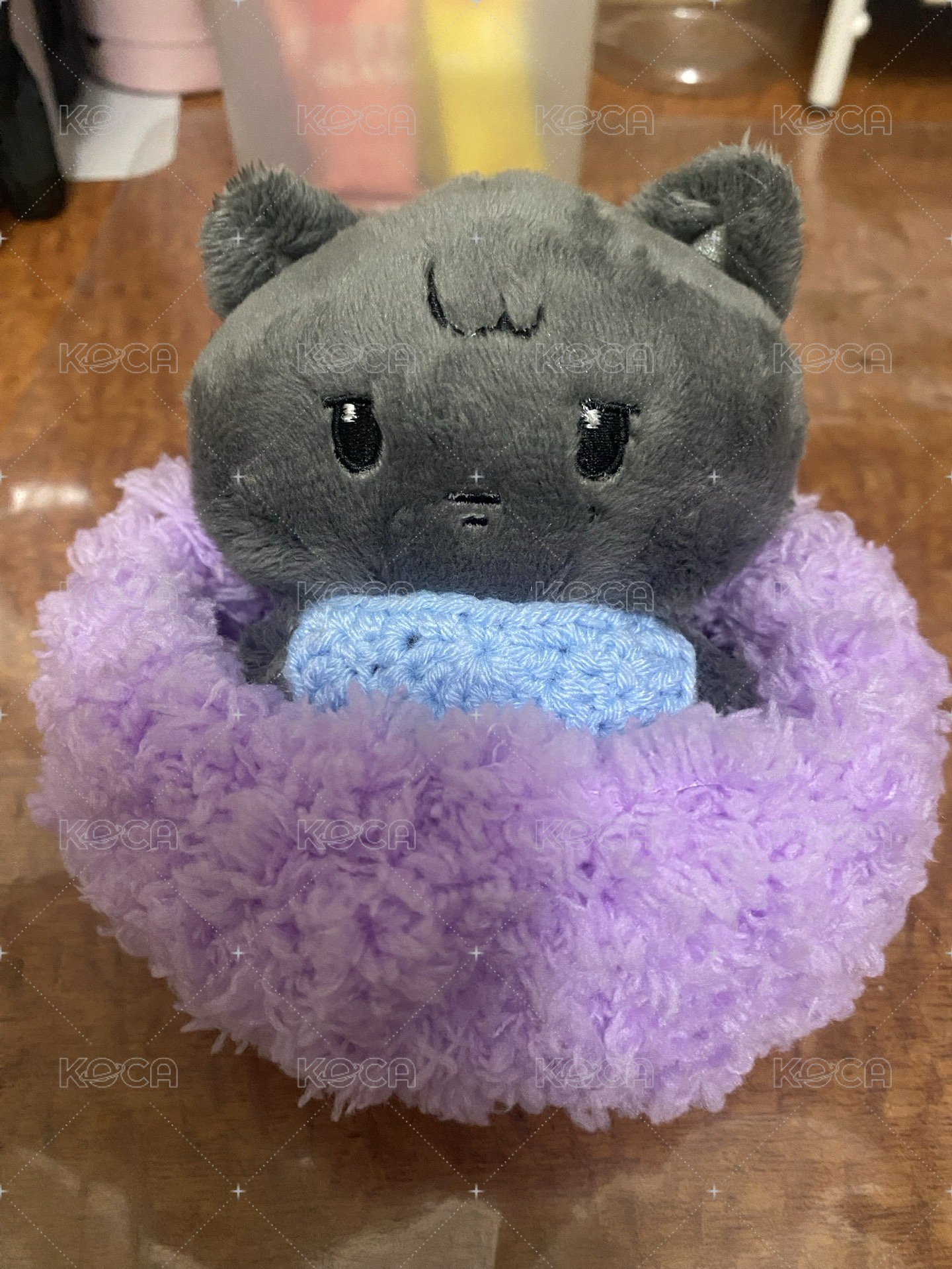 紫色毛絨