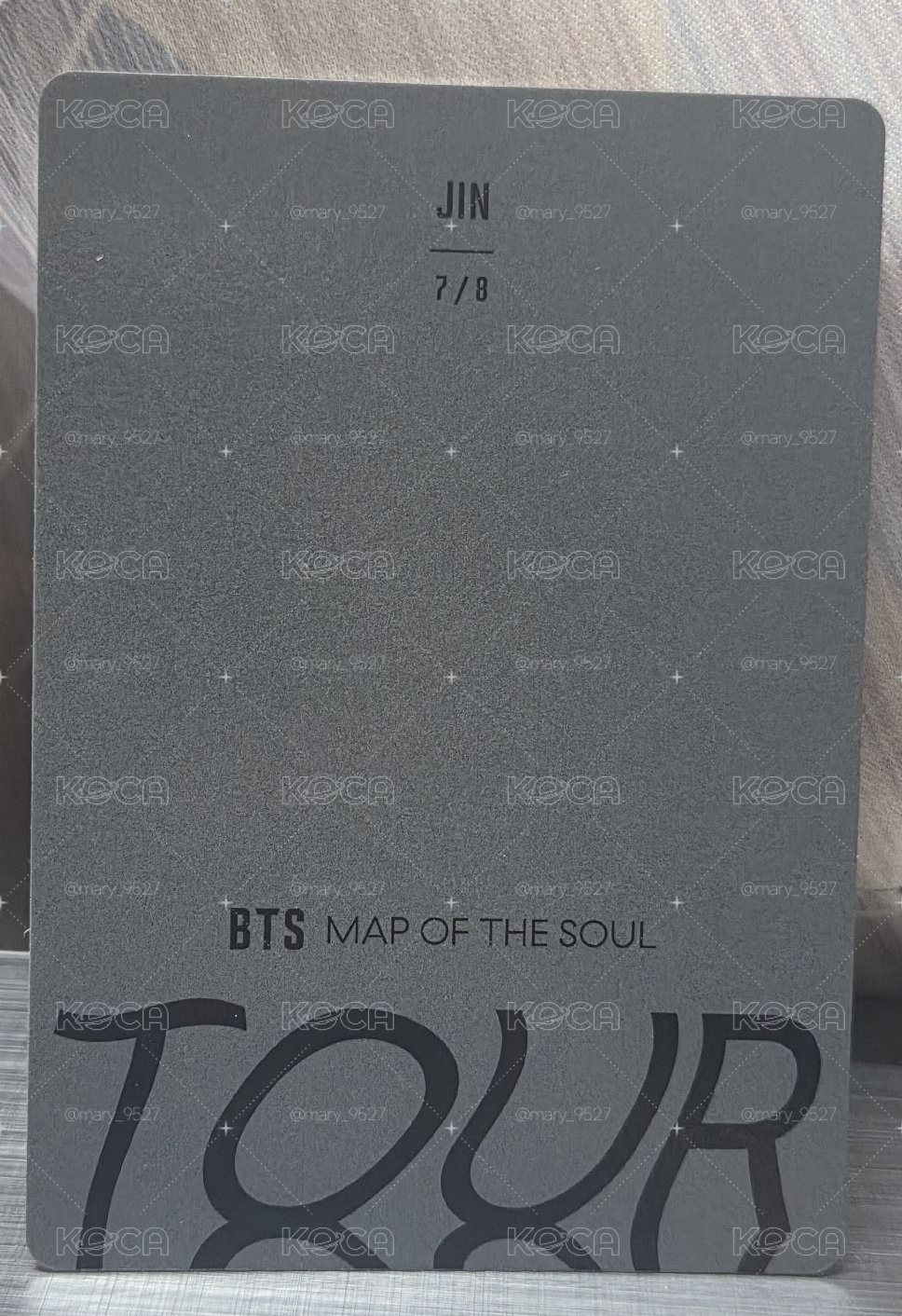 BTS 金碩珍 JIN : MOTS TOUR 小卡