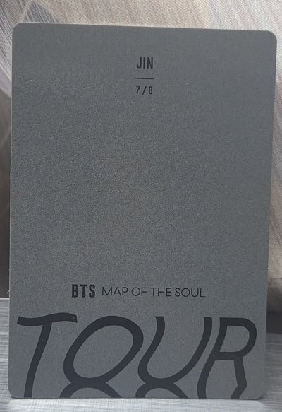 BTS 金碩珍 JIN : MOTS TOUR 小卡