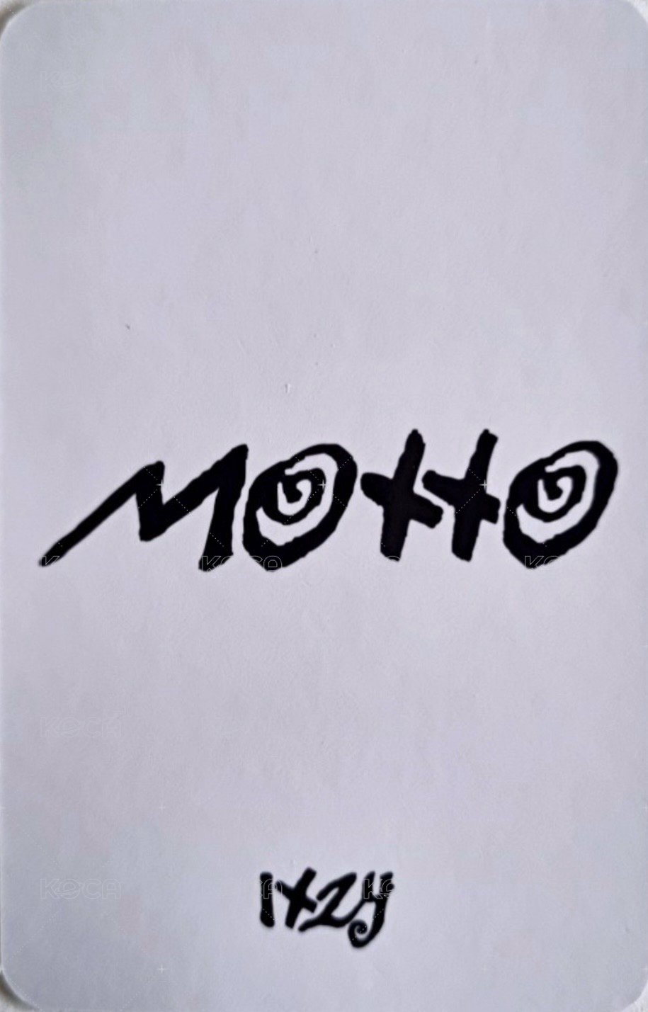 Motto 迷十二 mk 預售 特典卡  背面