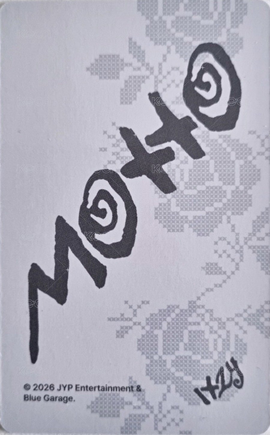 Motto fans 預售 特典卡  背面
