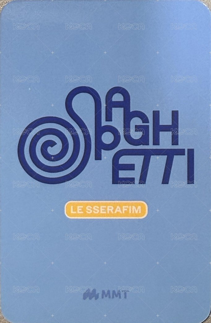 SPAGHETTI mmt 單封預售 特典卡  背面