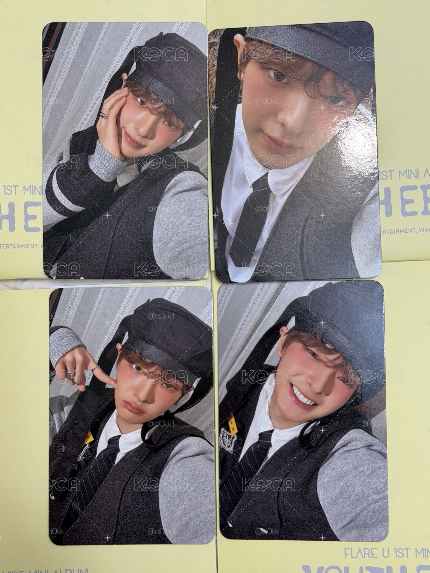 FLARE U YOUTH ERROR DIARY VER. 一般專 小卡 兩格卡 證件照