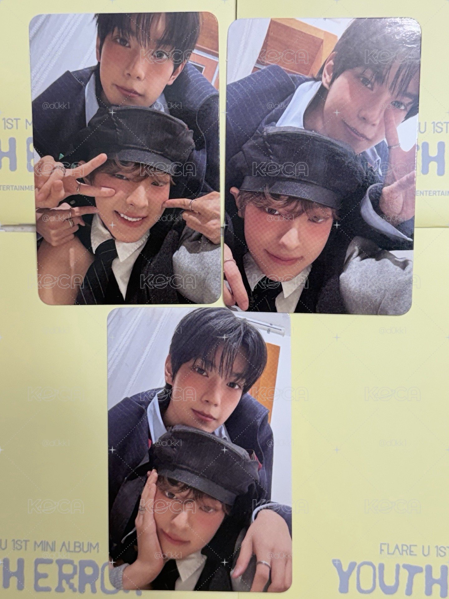 FLARE U YOUTH ERROR DIARY VER. 一般專 小卡 兩格卡 證件照