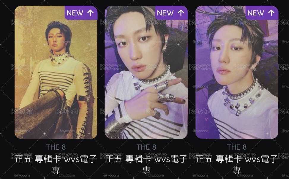 正五 專輯卡 wvs電子專 八率（皆已掃）