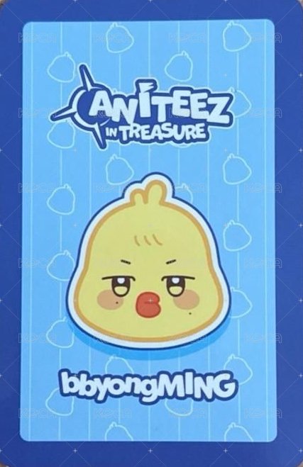 ANITEEZ IN TREASURE US 周邊卡 BEACH TOWEL 背面