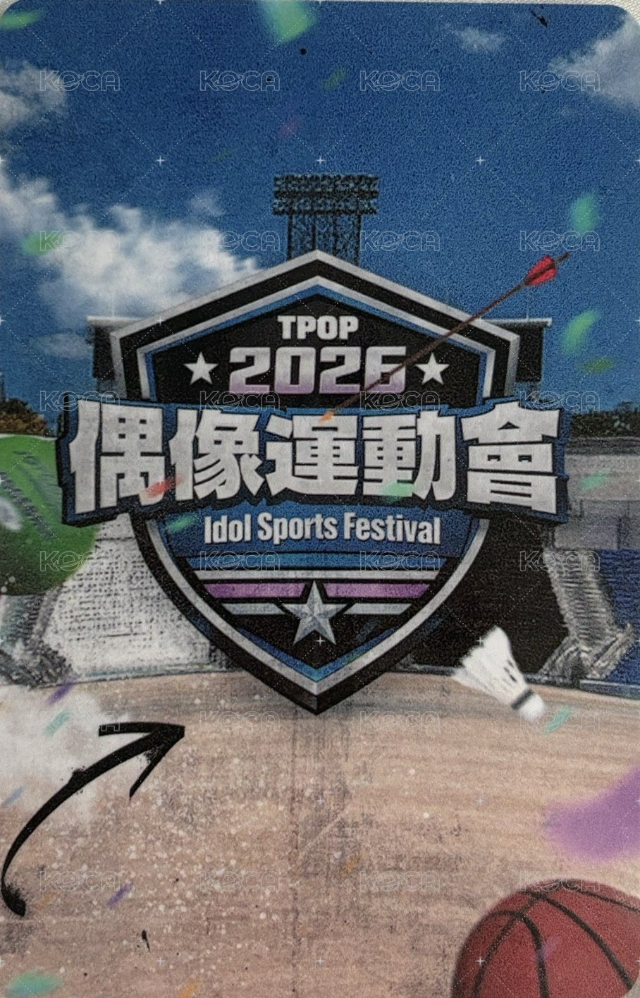 偶像運動會 卡包卡   隨機卡  背面