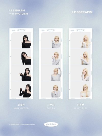 【PHOTOISM with LE SSERAFIM】人生四格 代印