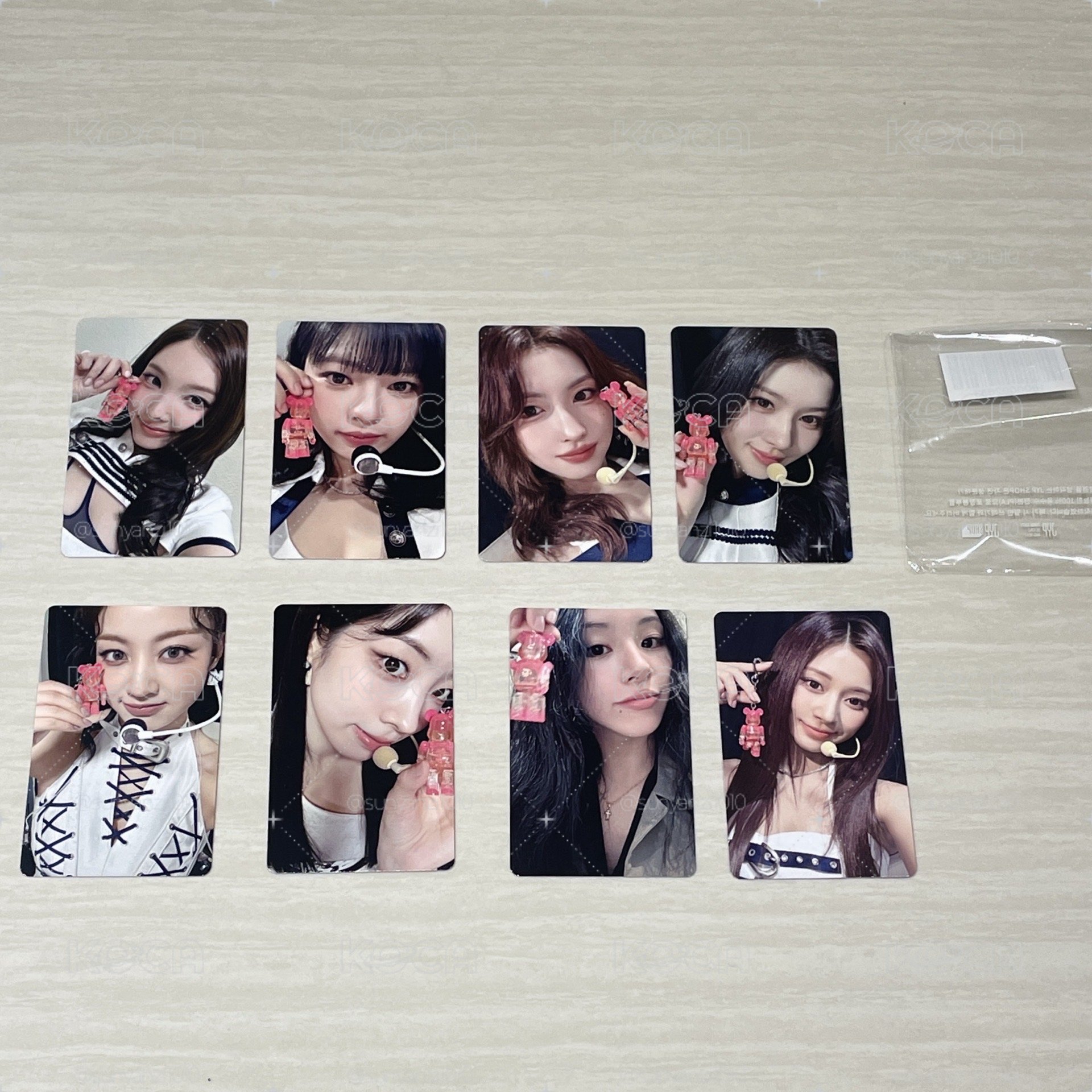 TWICE 暴力熊 代言卡 8張 無MINA