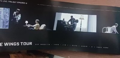 BTS早期DVD(Wings Tour巡迴演唱會)整組含海報、RM官方小卡