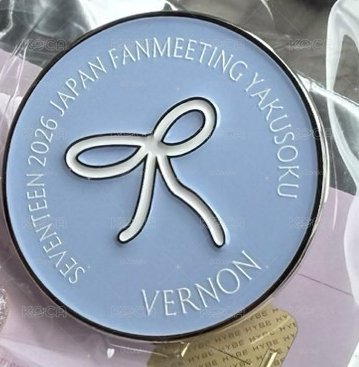 Seventeen Vernon 蝴蝶結徽章 日本飯咪週邊 5/26出貨