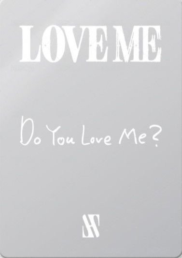 LOVE ME 戒指 專輯卡  背面